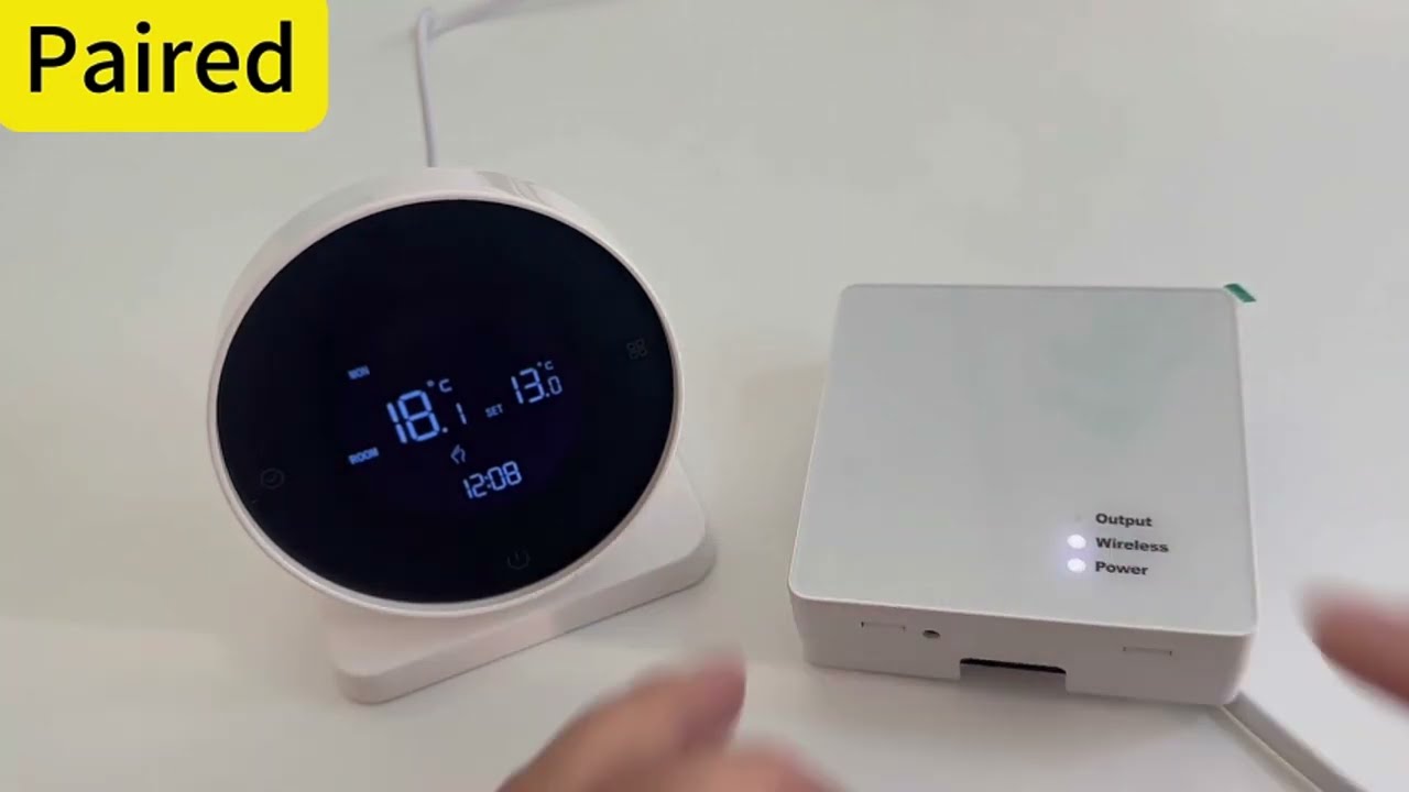 BOT-R7X RF Wireless Thermostat Pairing/Basic Operation Instruction