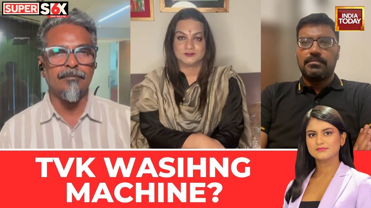 India Today Debate: Washing Machine Politics? AIADMK Exodus To TVK Sparks Massive Row In Tamil Nadu