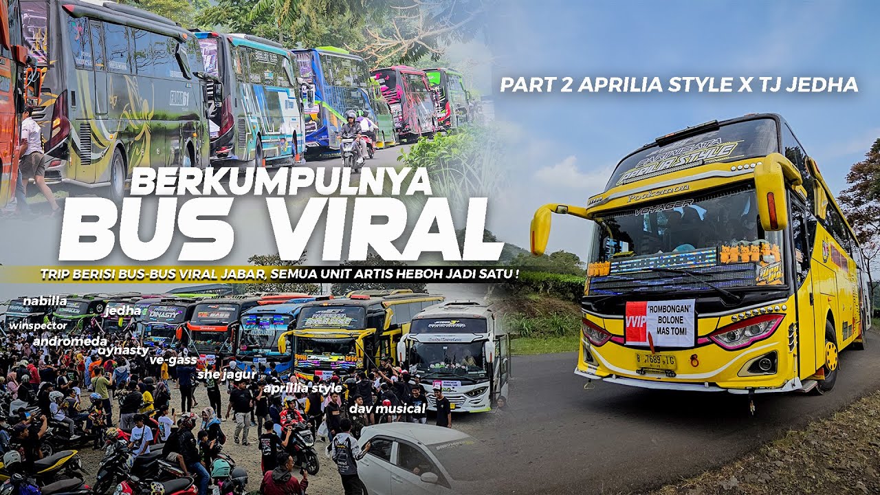 [ BUS ARTIS VIRALNYA JABAR KUMPUL SEMUA DI TRIP INI ! ] BENER-BENER GEGER ! Trip Waywin Aprilia 2