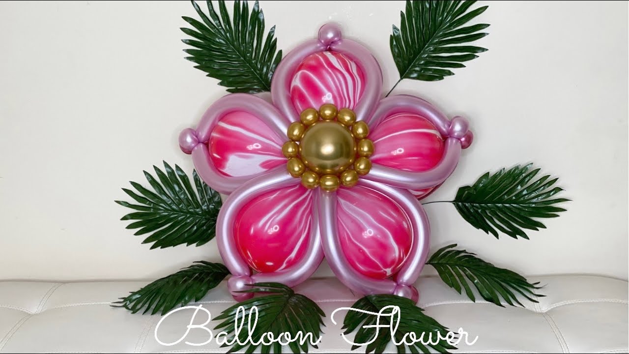 How to make Balloon Flower (Unique Balloon Decoration)