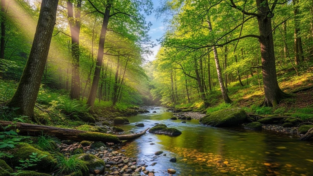 Calm Flowing River 🌿 Peaceful Natural Ambience for Meditation and Deep Sleep #181