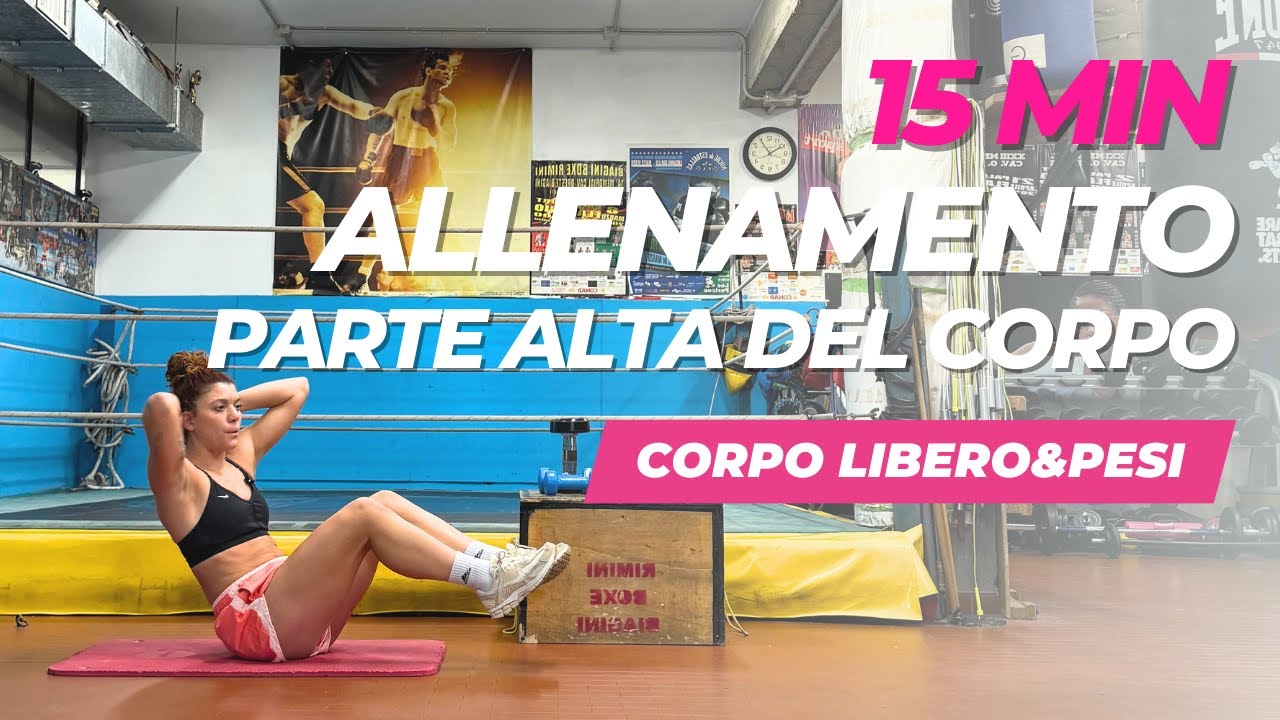 15 minuti di allenamento per la parte alta 🔥