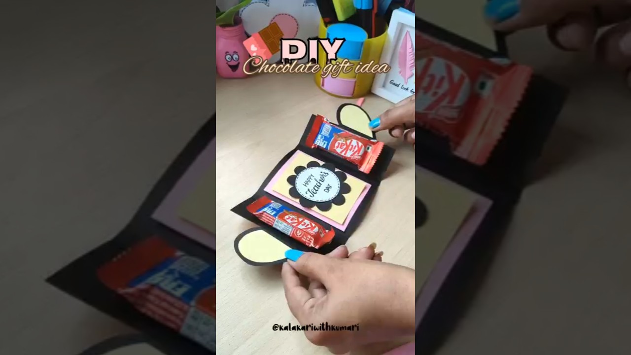 Diy teachers day gift ideas || Chocolate gift #shorts #trending #teachersday #viralshorts #diy