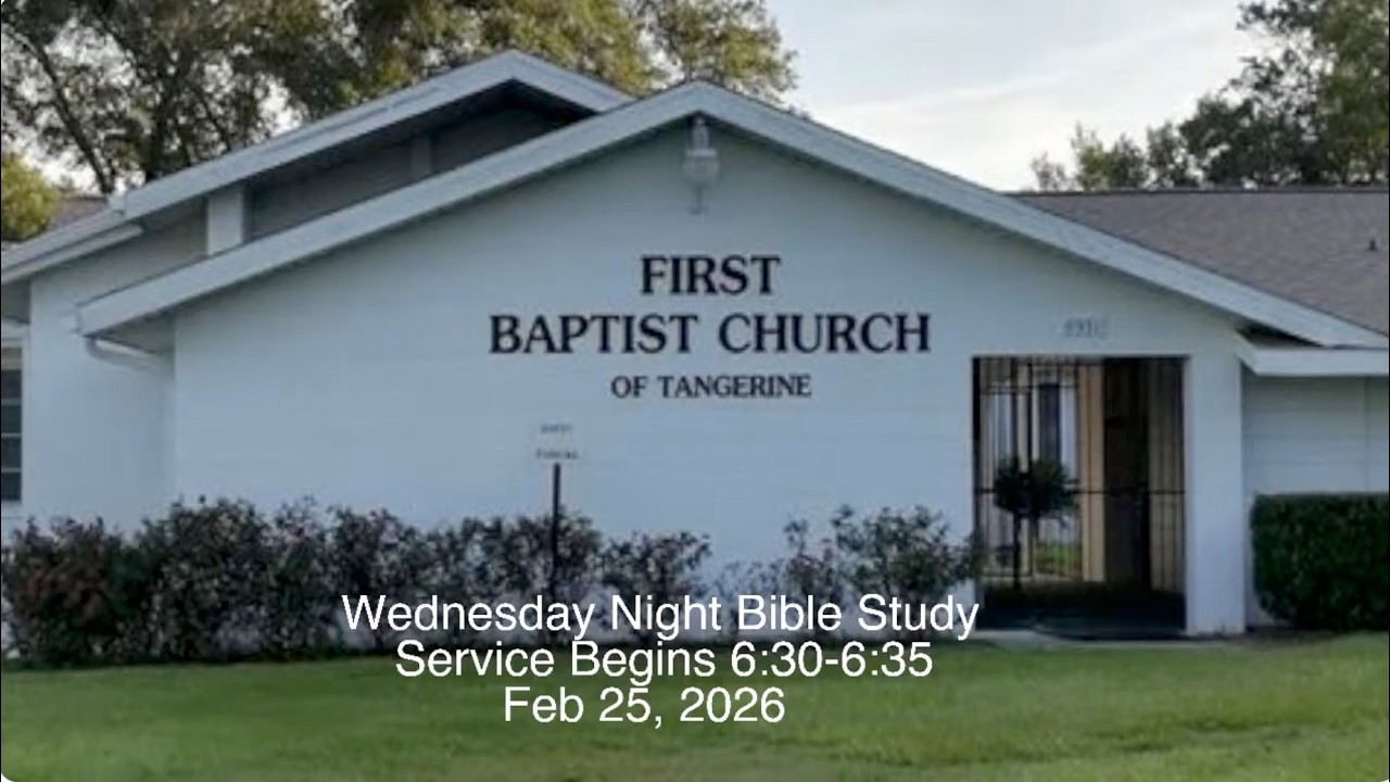 Wednesday Bible Study Feb 25