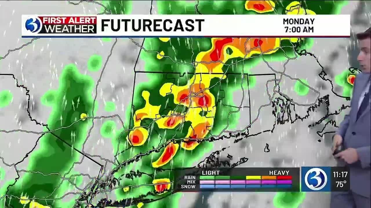 Технический обзор: день метеорологической тревоги из-за сильных дождей и гроз в понедельник