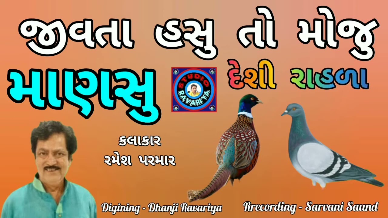 જીવતા હશું તો મોજુ માણસું રમેશ પરમાર દેશી રાહડા #vairalvideo #dance #gujarati #reels #dayro #🙋❤️