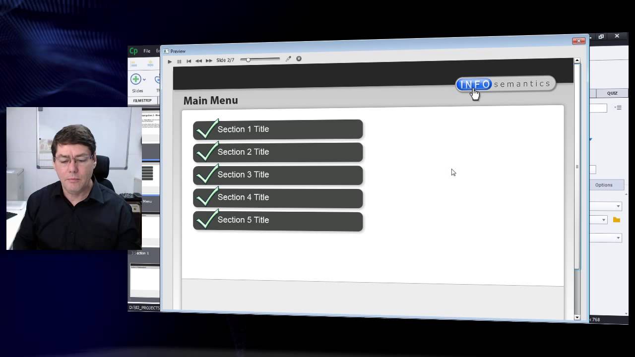 Dynamic Menu Slides in Adobe Captivate - From Simple to Complex