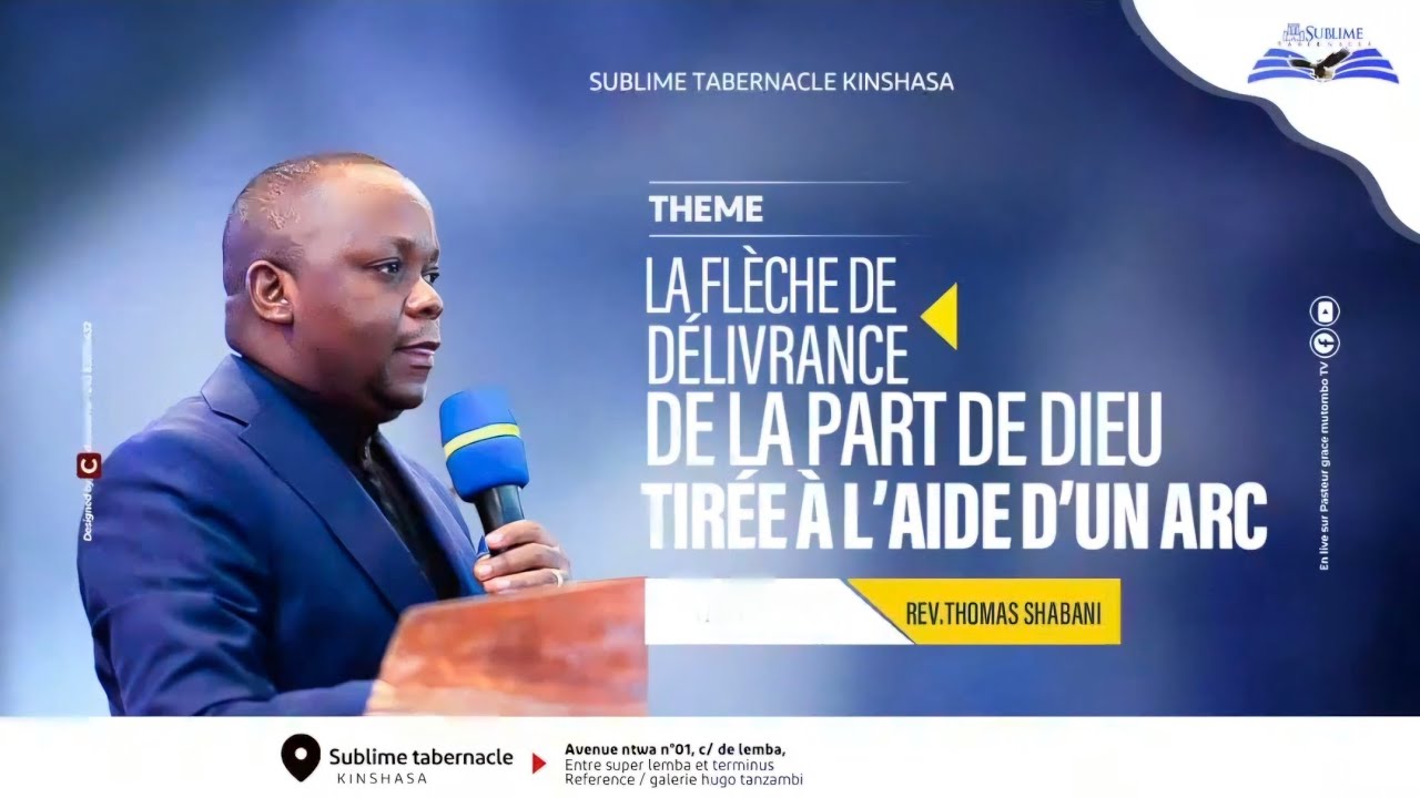 LA FLÈCHE DE DÉLIVRANCE DE LA PART DE DIEU TIRÉE À L'AIDE D'UN ARC| REV. THOMAS SHABANI | 11.01.2026