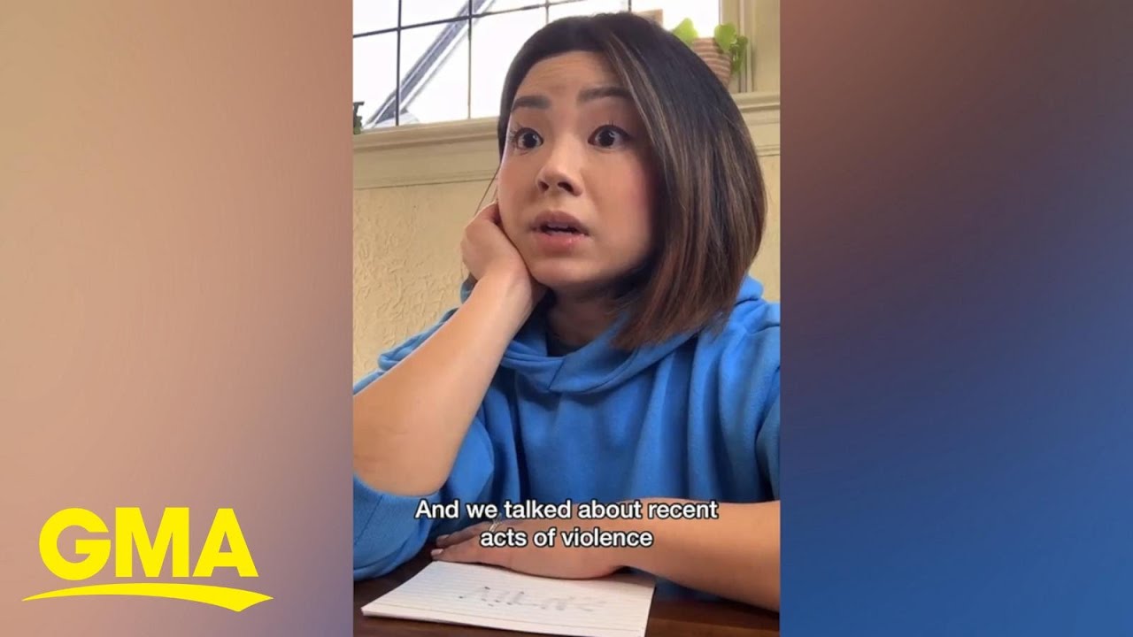 This mom gave a sight word lesson to educate her kids on the #StopAsianHate movement | GMA