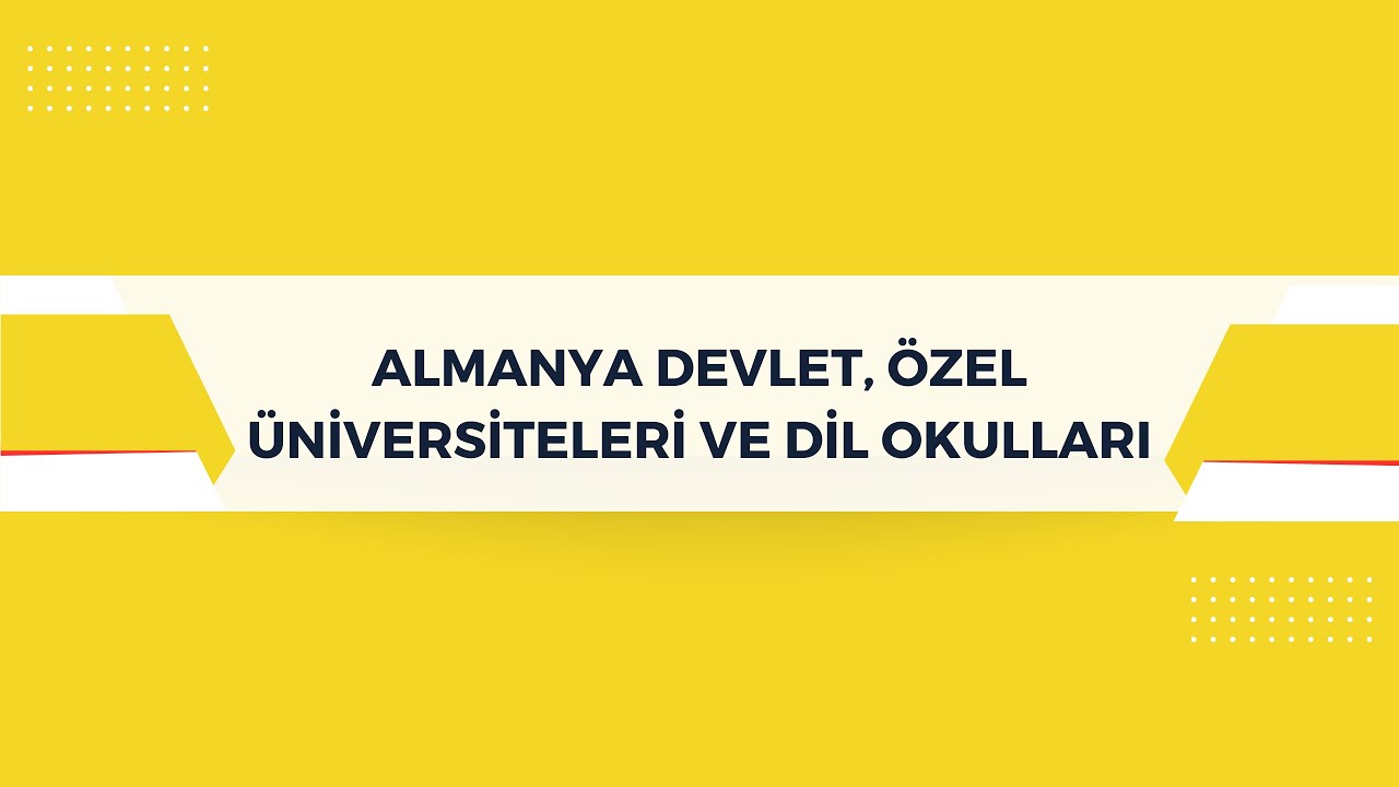 Almanya Devlet, Özel Üniversiteleri ve Dil Okulları