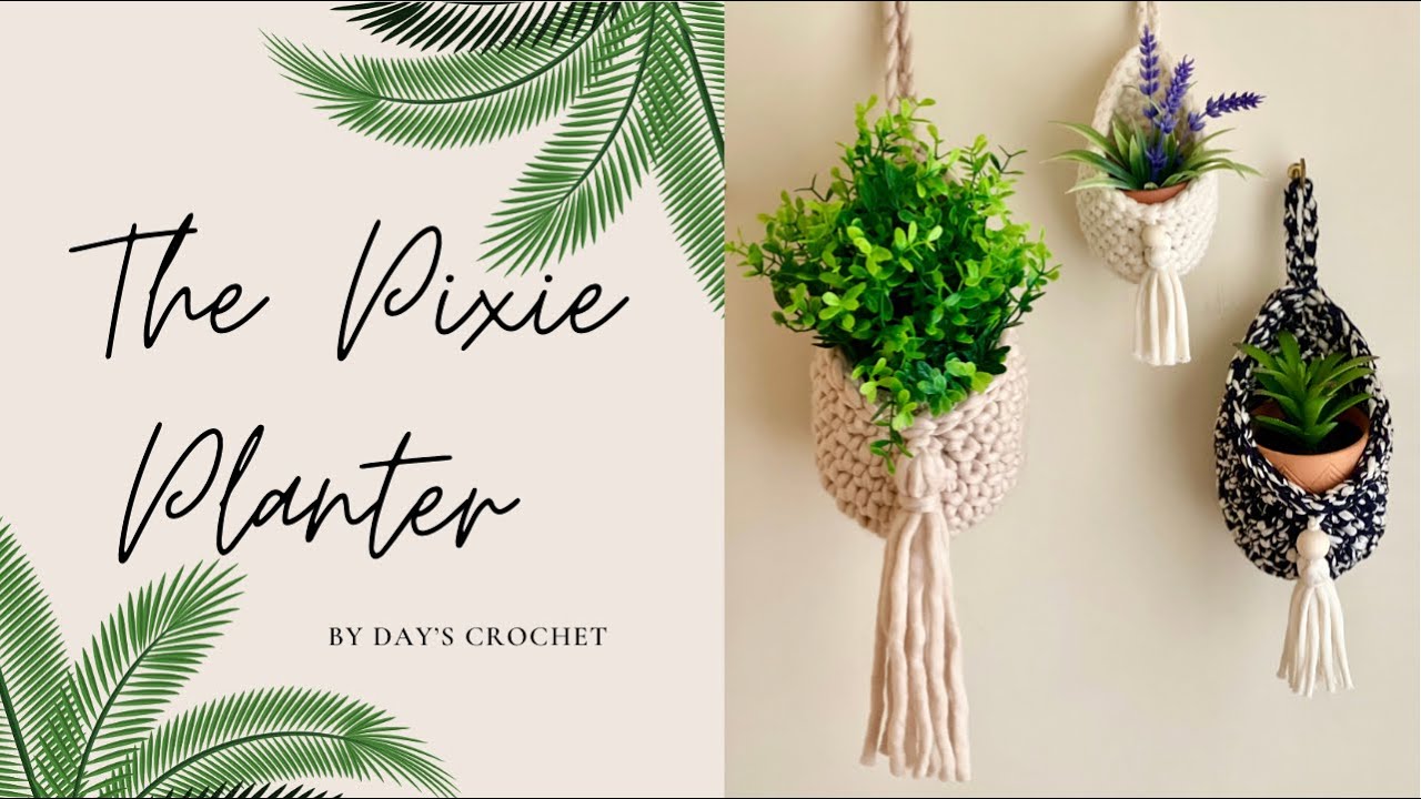 Mini Crochet Planter~Great gift for teachers or Mother’s Day!