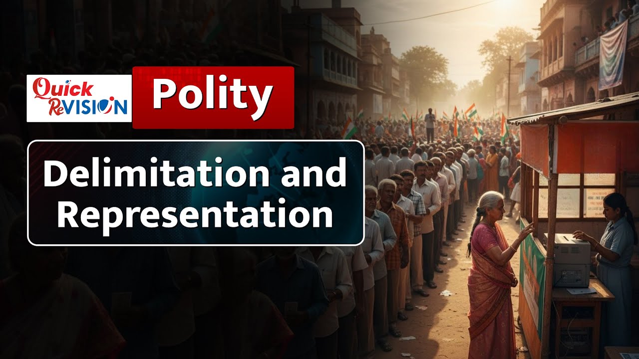 Quick ReVISION: What is Delimitation? | Representation in India Explained | Indian Polity for UPSC