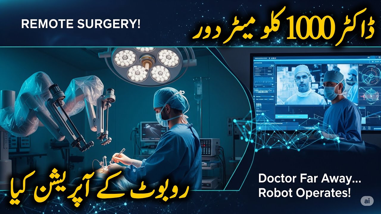 Remote TeleSurgery explained in urdu | چینی ڈاکٹر نے دور بیٹھ کر روبوٹ سے سرجری کروا لی