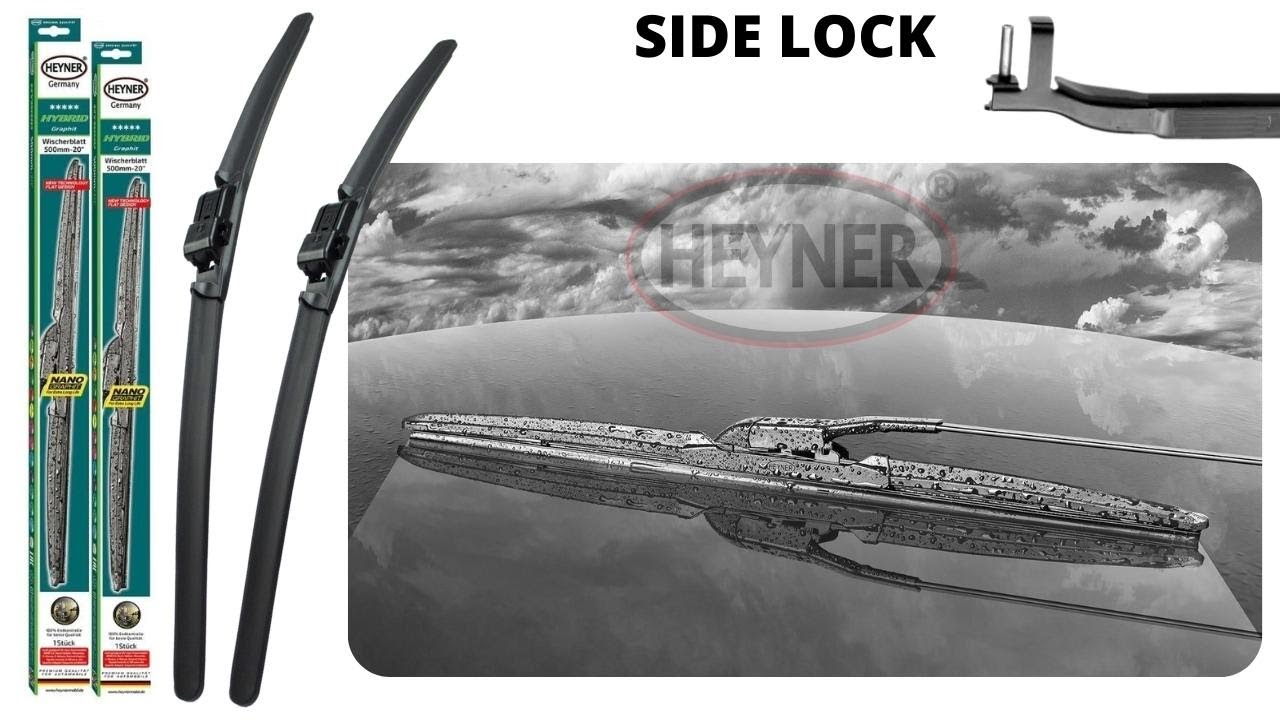 How To Fit HEYNER Hybrid Wiper Blades With Side Lock SL Fitting Adapter