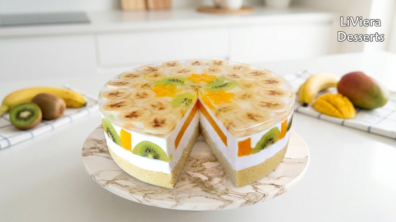 Ovocná torta 🥝🍌🥭