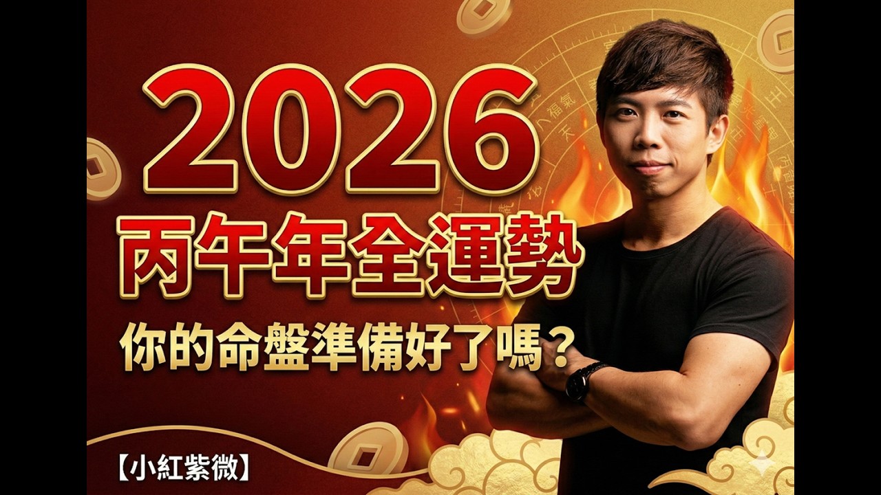 【小紅紫微過年直播】2026 丙午年運勢預測：你的命盤準備好了嗎？