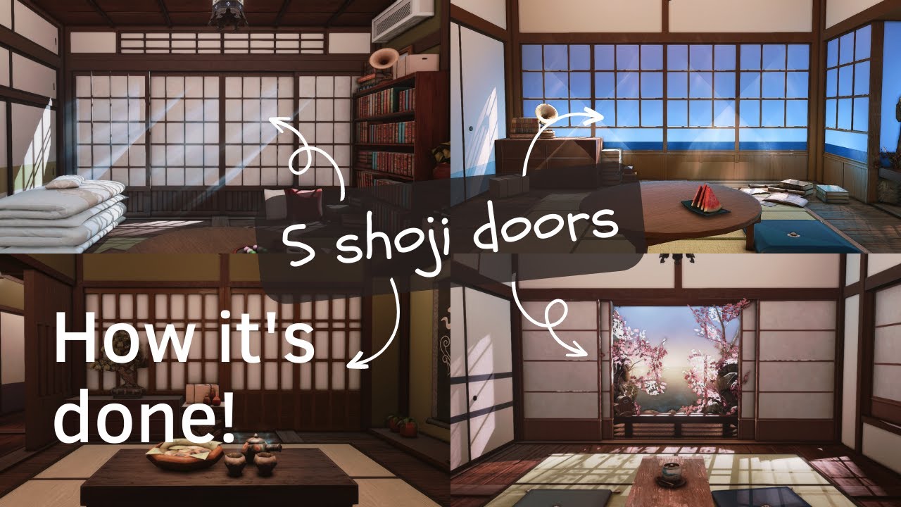 FFXIV Housing | 5 ways to build a Japanese Shoji Door
