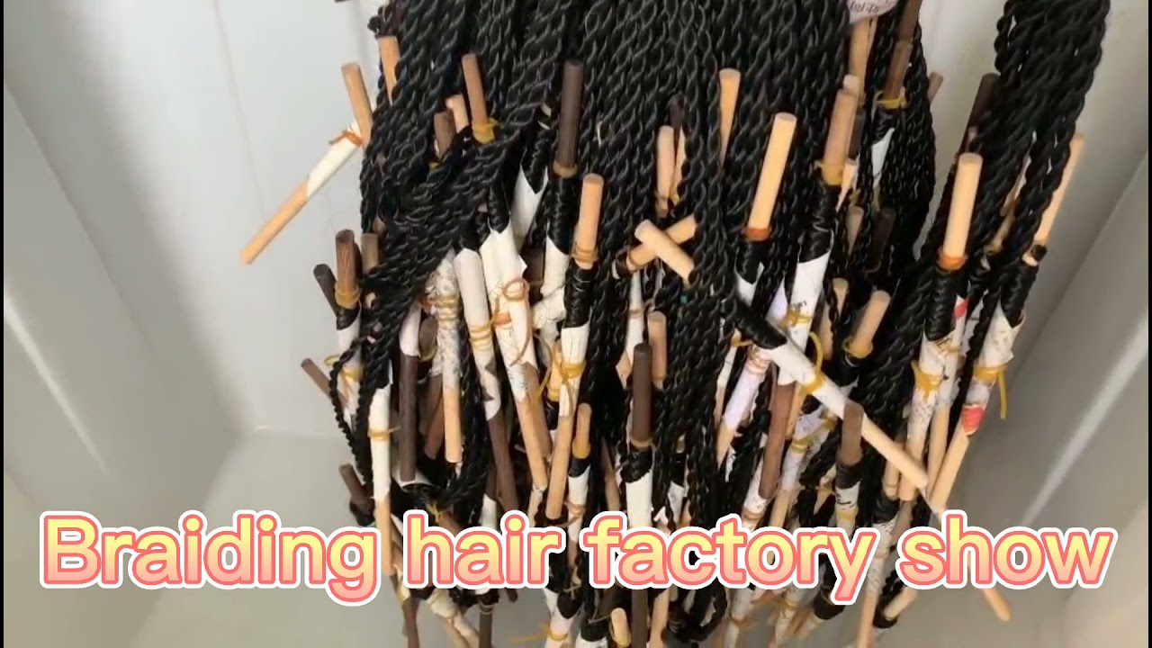 Synthetic  braiding hair factory show