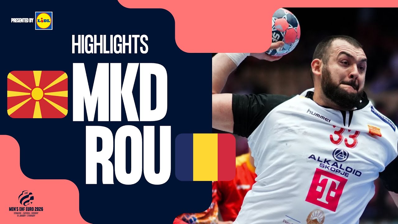 North Macedonia vs Romania | Highlights | Men's EHF EURO 2026