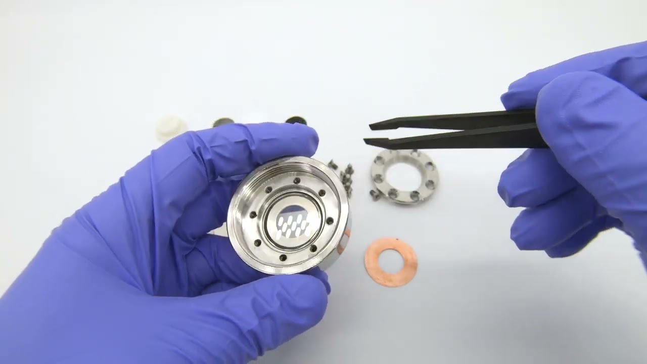 Raman Three-Electrode Battery Cell – compression controlled