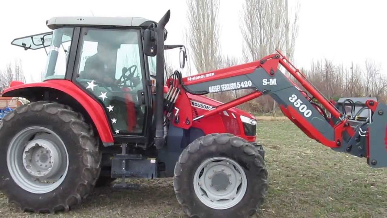 massey 5420 traktör kepçe video HİDROLİDER
