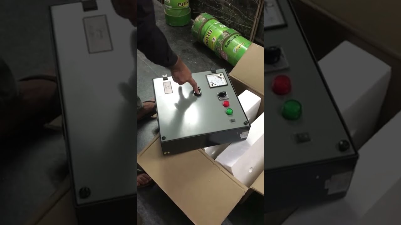 larsen and turbo (L & T) 20 hp motor starter unboxing.