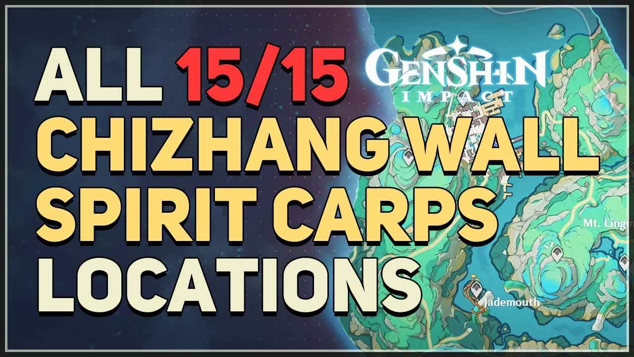 All Chizhang Wall Spirit Carp Locations Genshin Impact