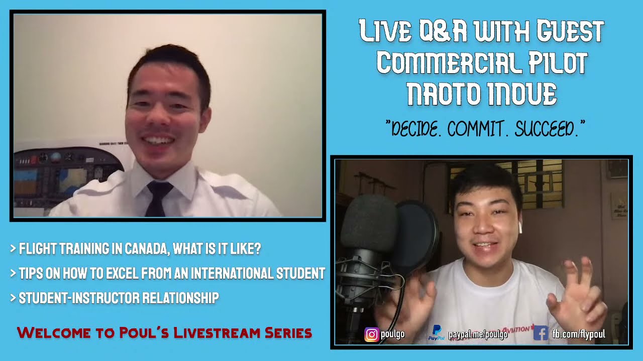 STUDENT PILOT LIVING IN CANADA | Live Talk, Q&A