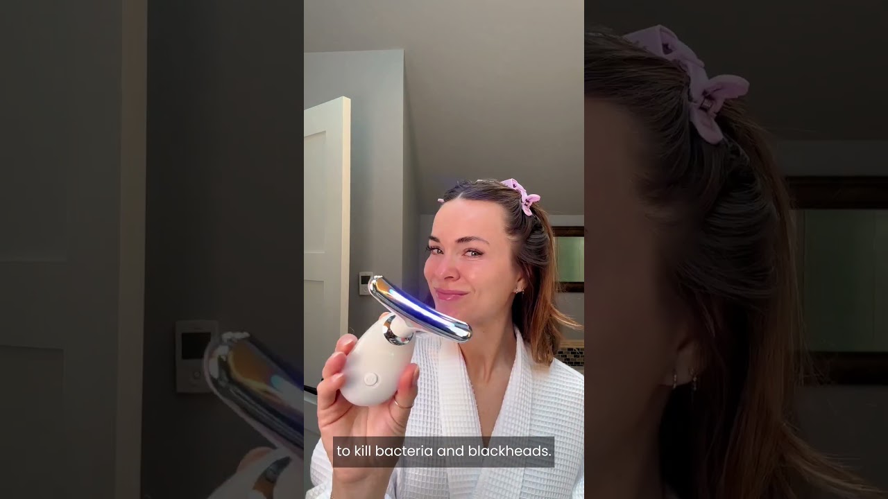 Массажер для лица Silk Skin Glow - устройство для коррекции контуров лица с помощью красного света