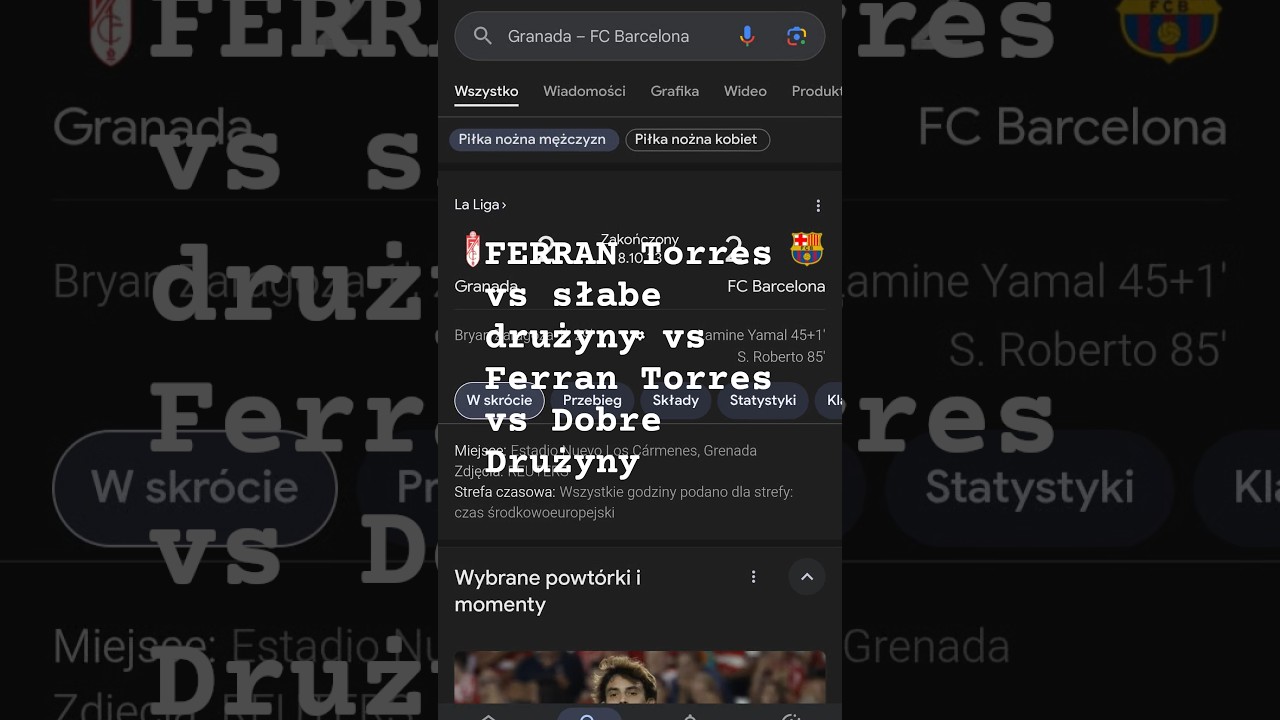 Ferran Torres Vs Słabe drużyny vs Ferran Torres vs Dobre drużyny