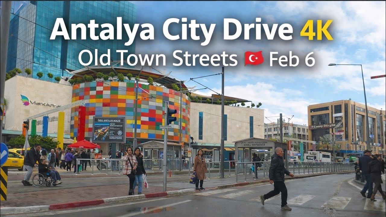 Antalya Streets Drive 4K | Muratpaşa Tour