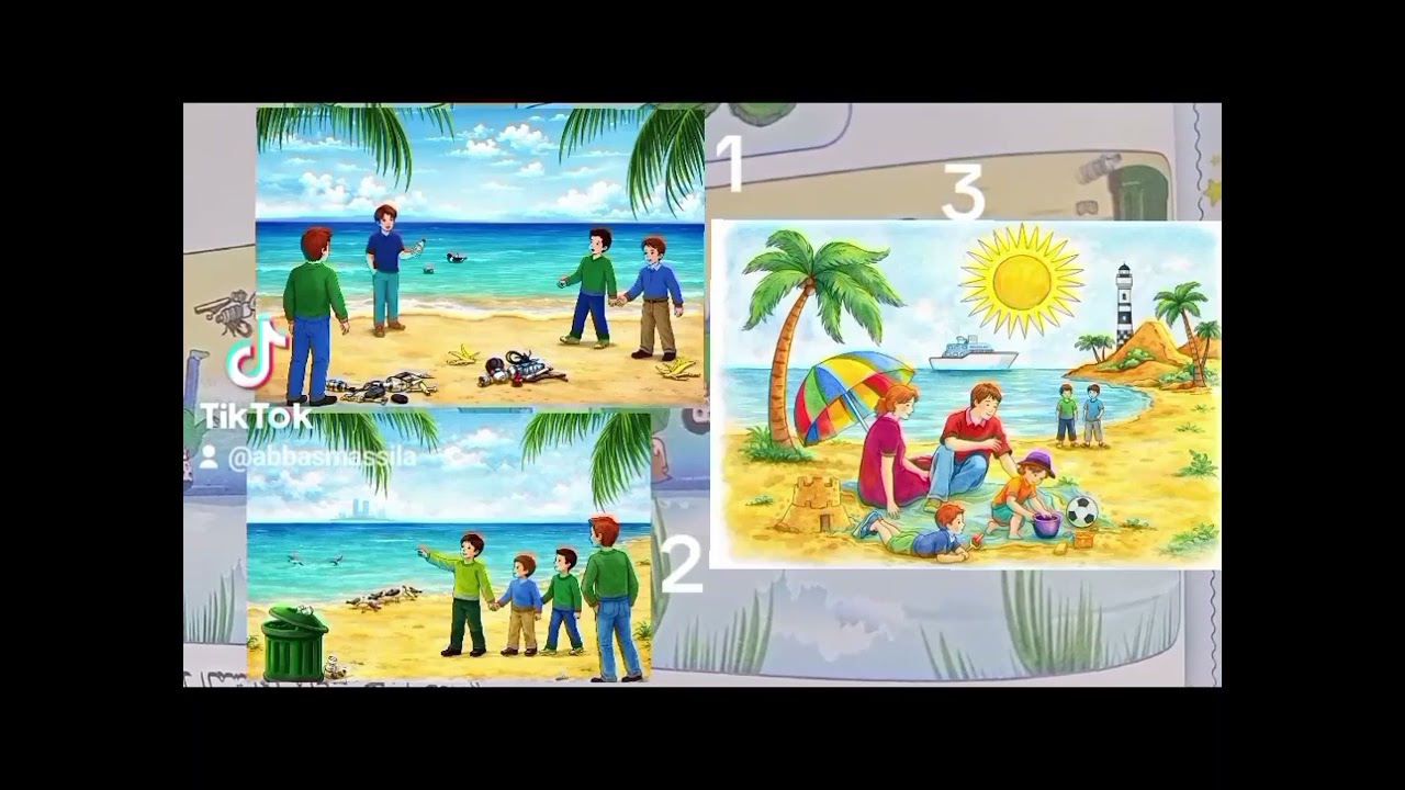 أنتج شفويا ص94 تنظيف الشاطئ سنة ثانية ابتدائي 