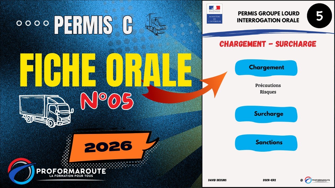 Fiche orale n°5 - Chargement / Surcharge - Permis C