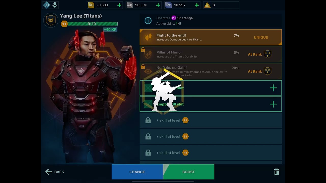 Yang Lee can&rsquo;t get skills for Sharanga? | War Robots glitch? (Maybe?)
