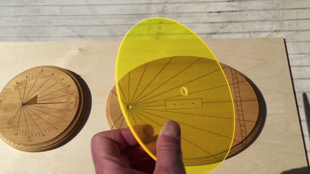 Laser-Engraved Sundials