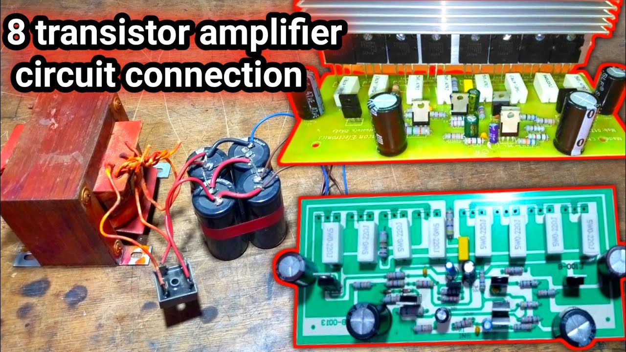 8 transistor China mono amplifier, transistor amplifier full connection marking