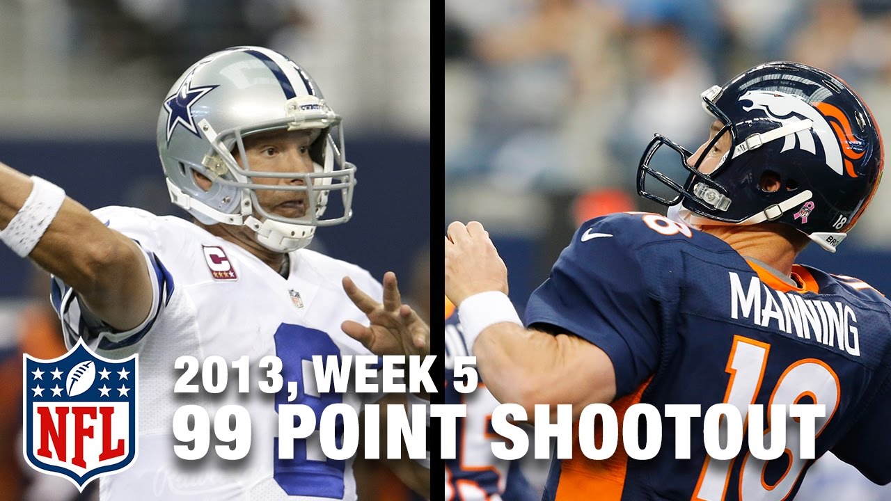 Tony Romo & Peyton Manning Put up 99 Points in 2013 | NFL Classic Shootout