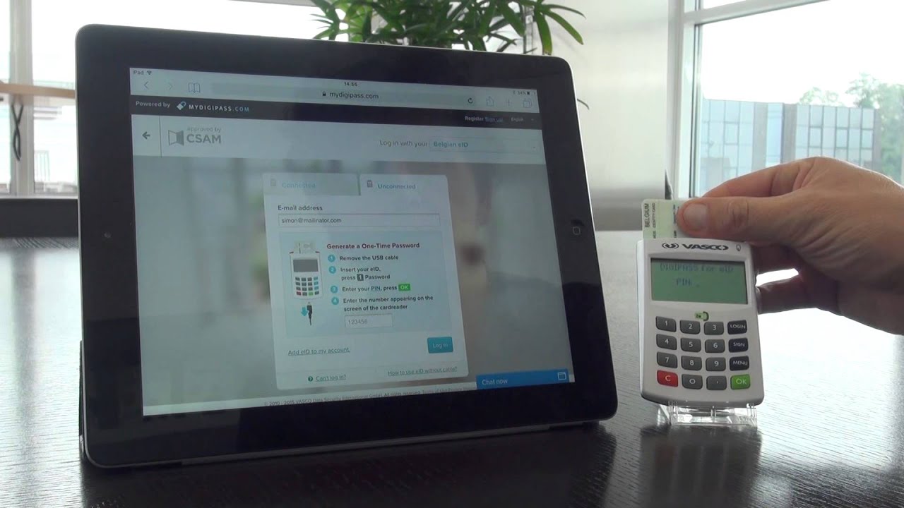 Login unconnected with eID on your smartphone or tablet