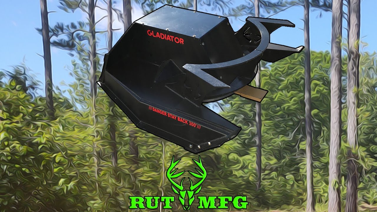 Rut MFG Gladiator Forestry Brush Cutter | Ultimate Skid Steer Attachment for Land Management