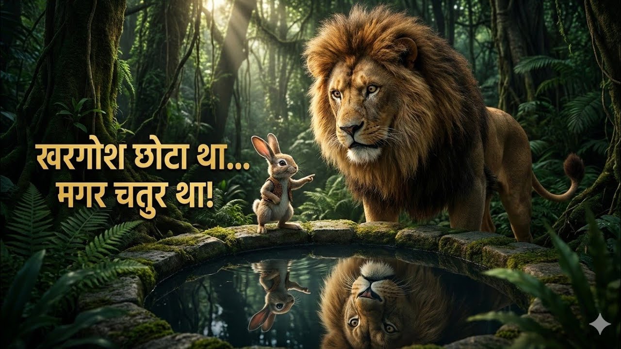 जब एक नन्हे खरगोश ने शेर को बना दिया बेवकूफ | ताकतवर शेर vs चालाक खरगोश — जीत किसकी हुई ?