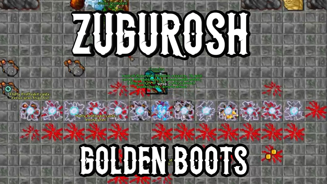 [TibiaTome] Zugurosh – Looting Golden Boots