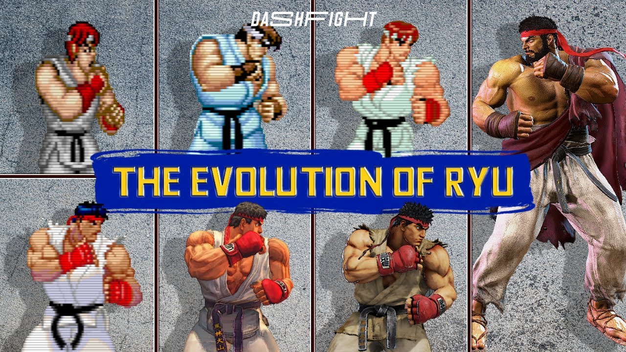 World Warrior - Ryu's Evolution Through The Years [1987 - 2023]