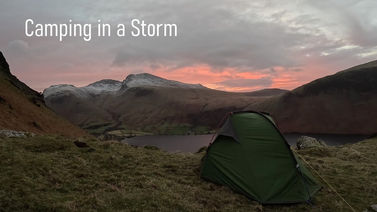 Camping in a storm