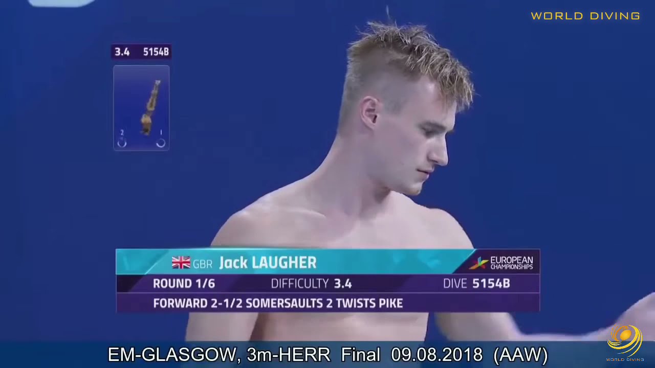 Jack Laugher - 2018 European Diving Championship Men&rsquo;s 3m Springboard Final