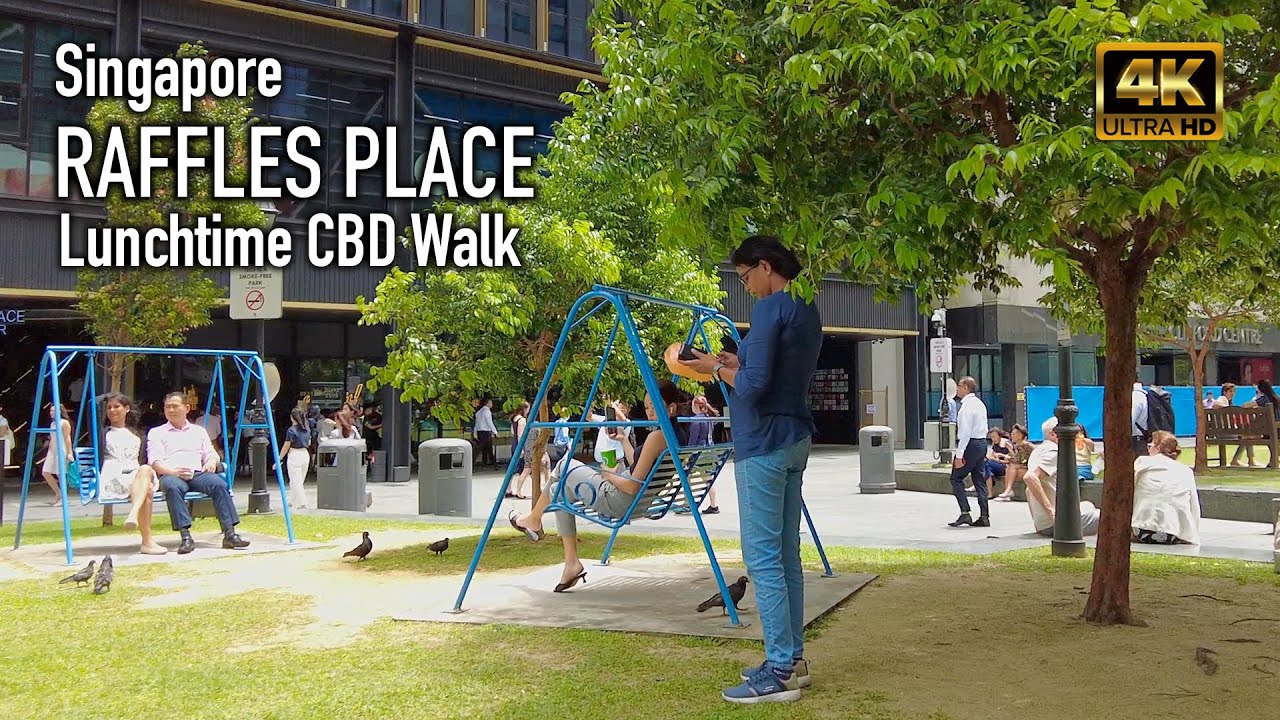 Raffles Place - Lunchtime CBD Walk - Singapore