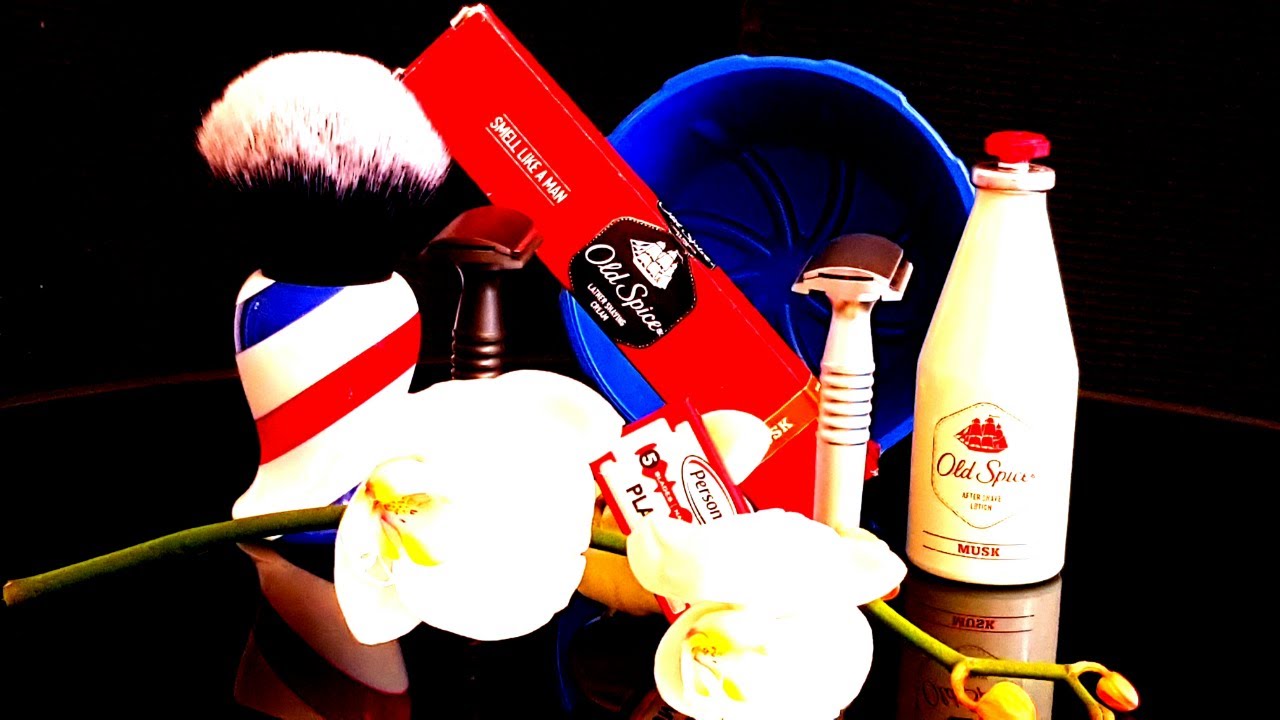 Бритьё/Битва №16 т образной бритвой razorock lupo OLD SPICE Personna Red Yaqi 30 мм