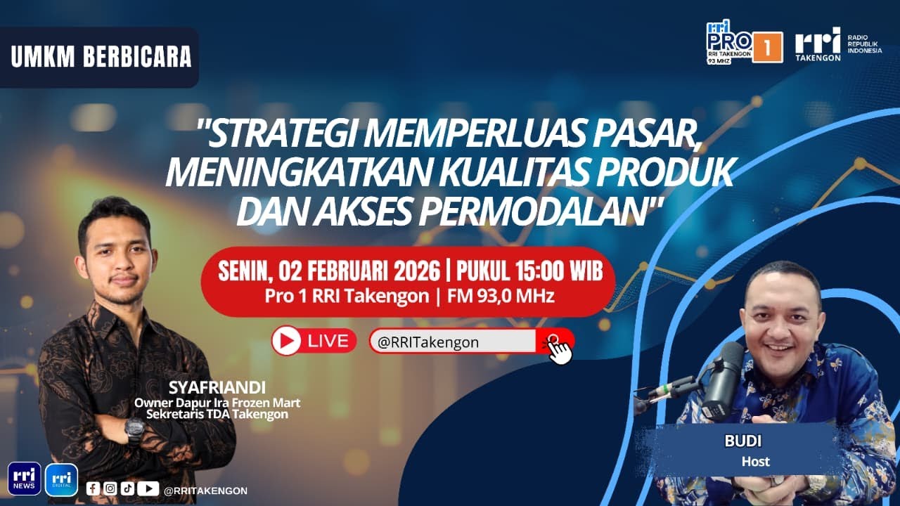 UMKM BERBICARA | RRI TAKENGON || SENIN, 02 FEBRUARI 2026
