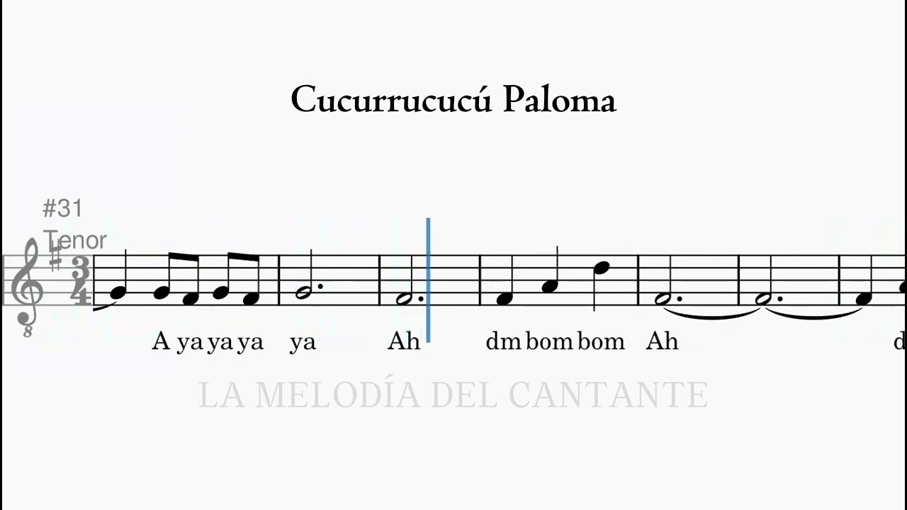 Cucurrucucú Paloma – Tomás Méndez | Versión Coral | Tenor