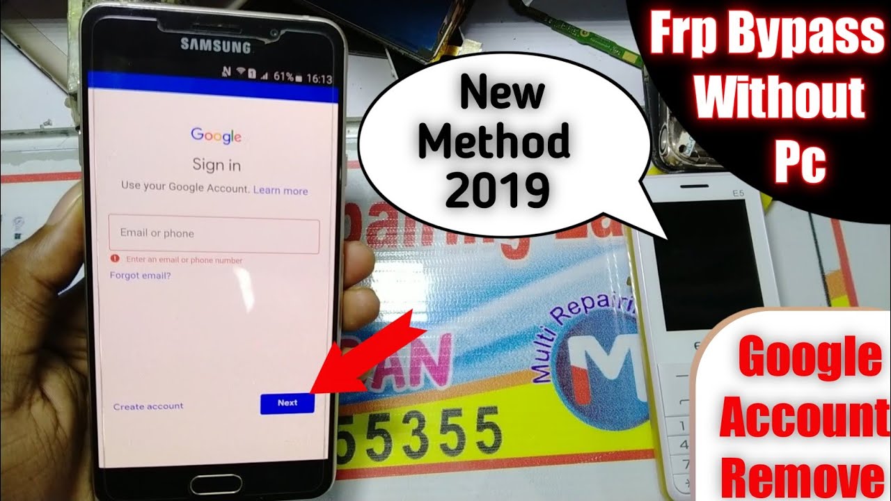 Samsung A710 Frp Bypass without PC Google Account Remove 2019 ✓ 😍