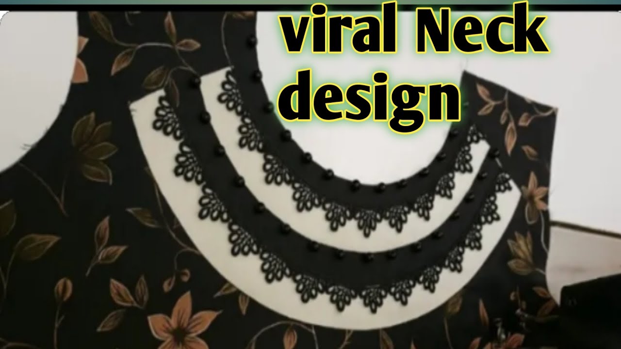 Viral Neck Design 2025 | Trendy & Easy Neck Design Cutting and Stitching Tutorial#diy #viralneck